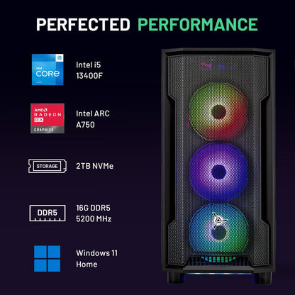 Skytech Nebula Gaming Desktop RTX 3050 Fast Performance