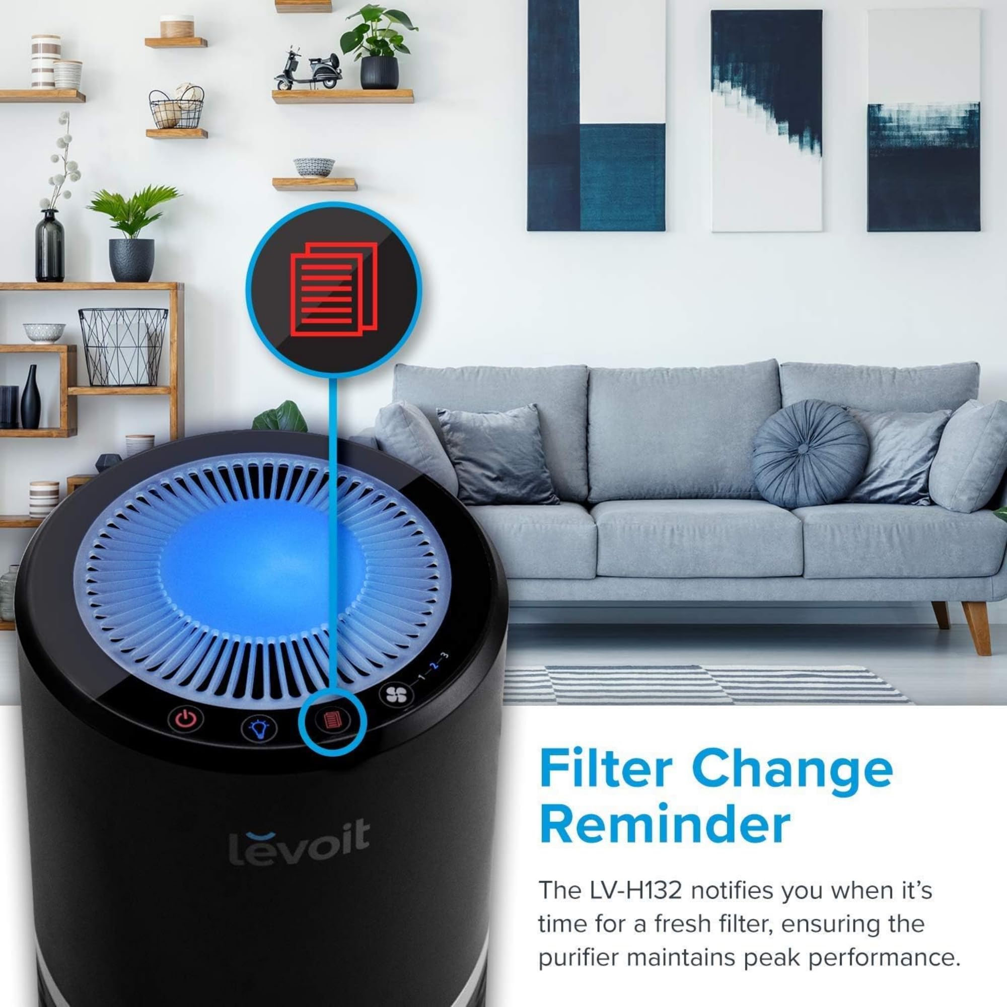Levoit Air Purifier with AHAM Verified Efficiency