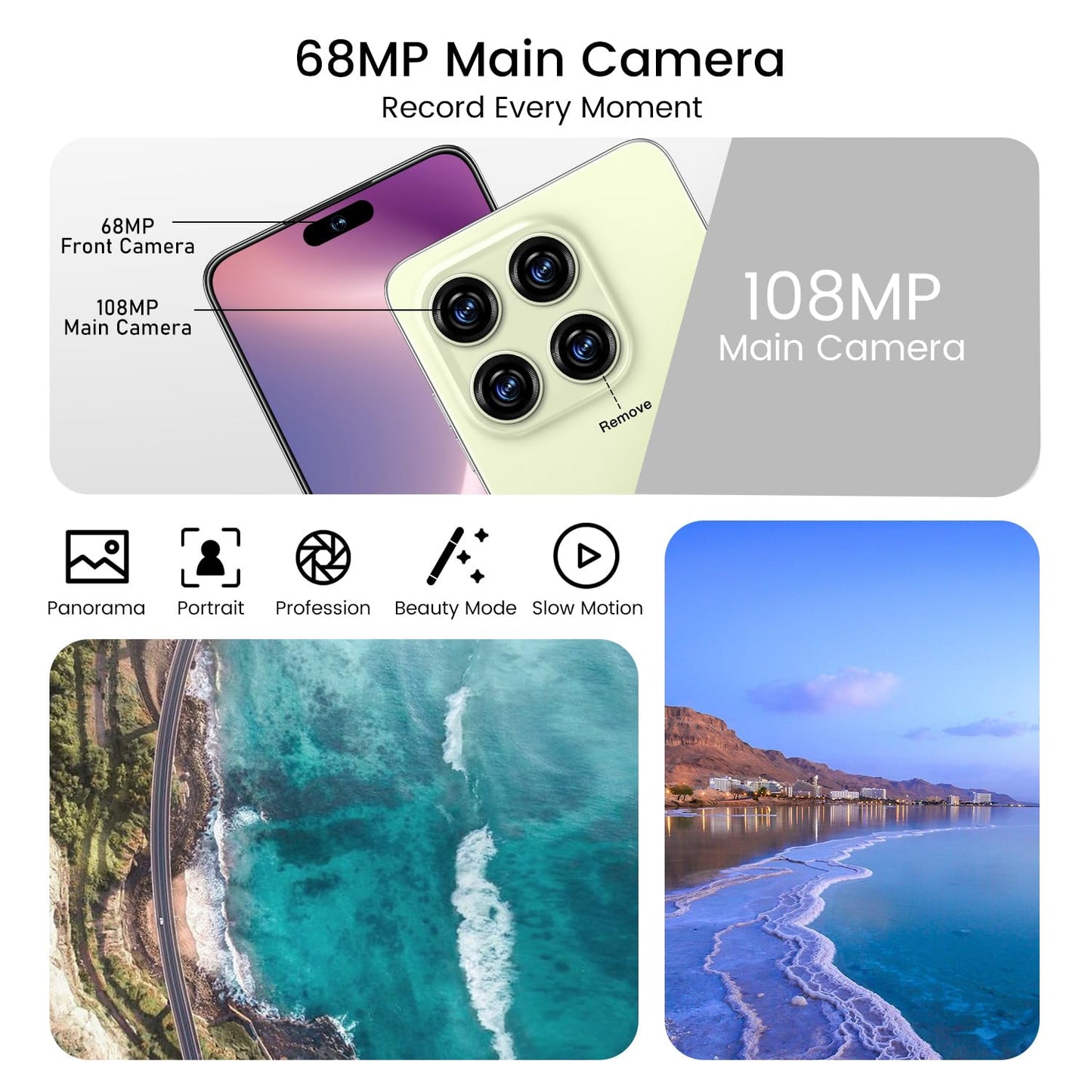 MMY 16PROMA X Unlocked Phone 6.99in HD Android 14 7000mAh 5G 16GB 512GB Deep Blue