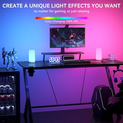 Touch Bedside Table Lamp Rgb 3 Way Dimmable Nightstand