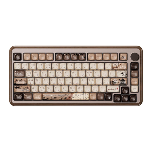 Akko MU02 Mechanical Keyboard with Walnut Case and RGB
