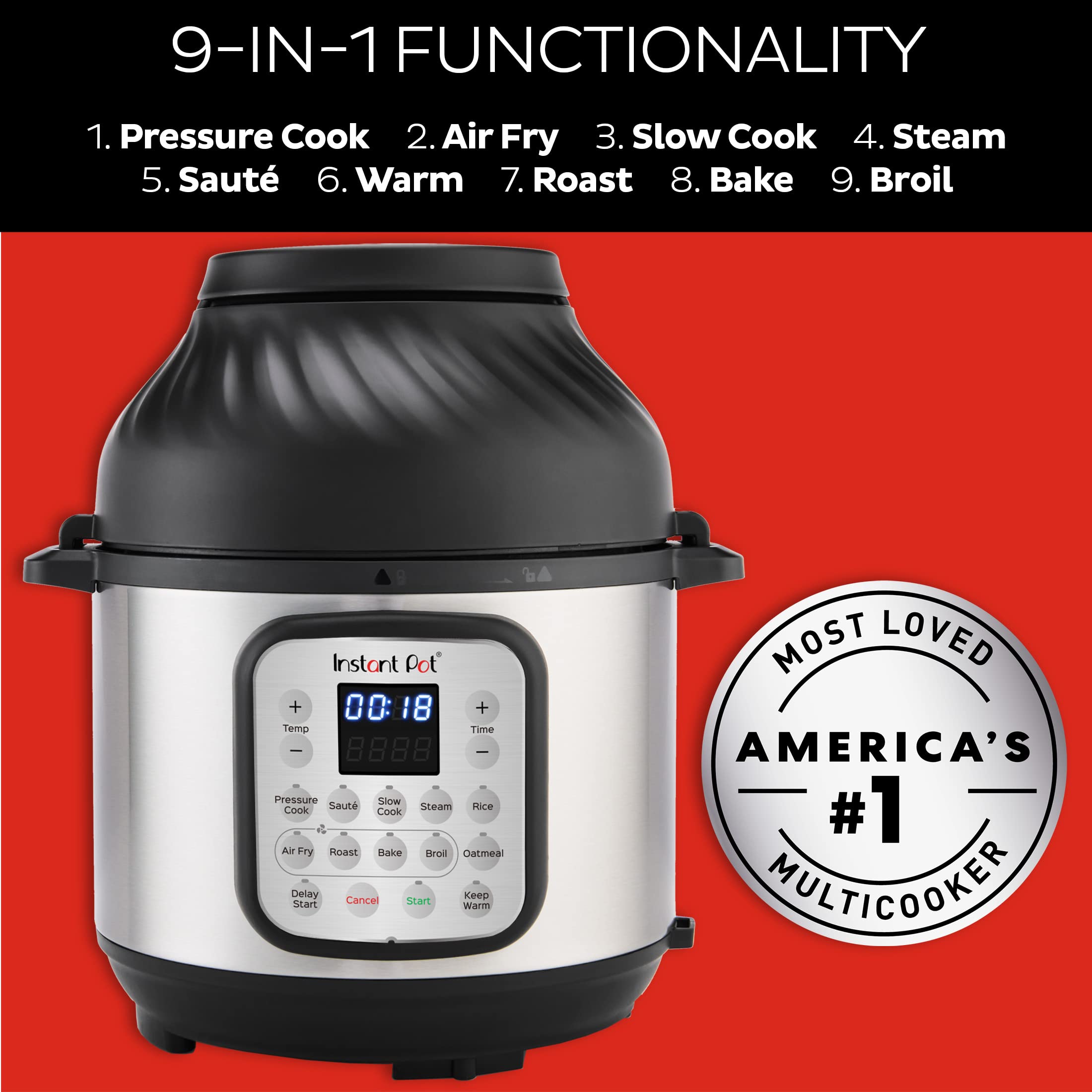 Instant Pot Pro Crisp 11 in 1 Cooker with Air Fryer