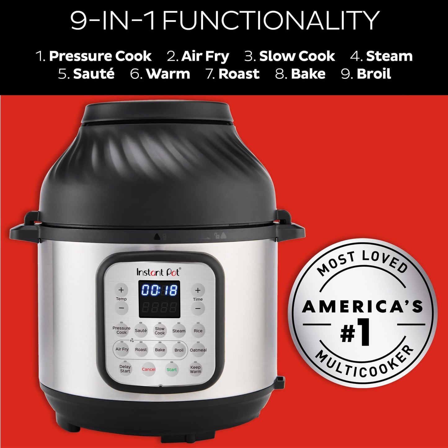 Instant Pot Pro Crisp 11 in 1 Cooker with Air Fryer