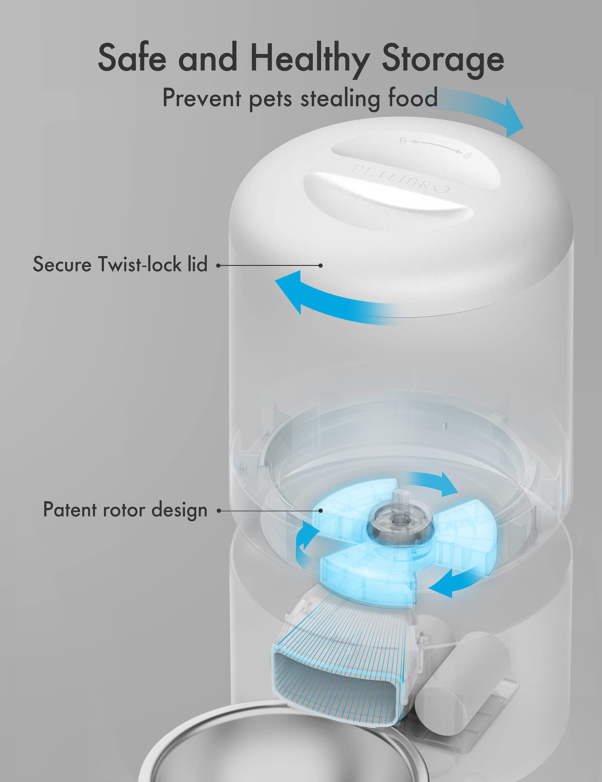 PETLIBRO Automatic Cat Feeder with HD Camera and Alerts