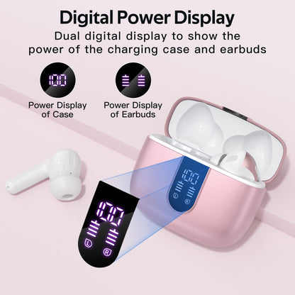 Tagry Bluetooth Earbuds True Wireless LED Power Display Case