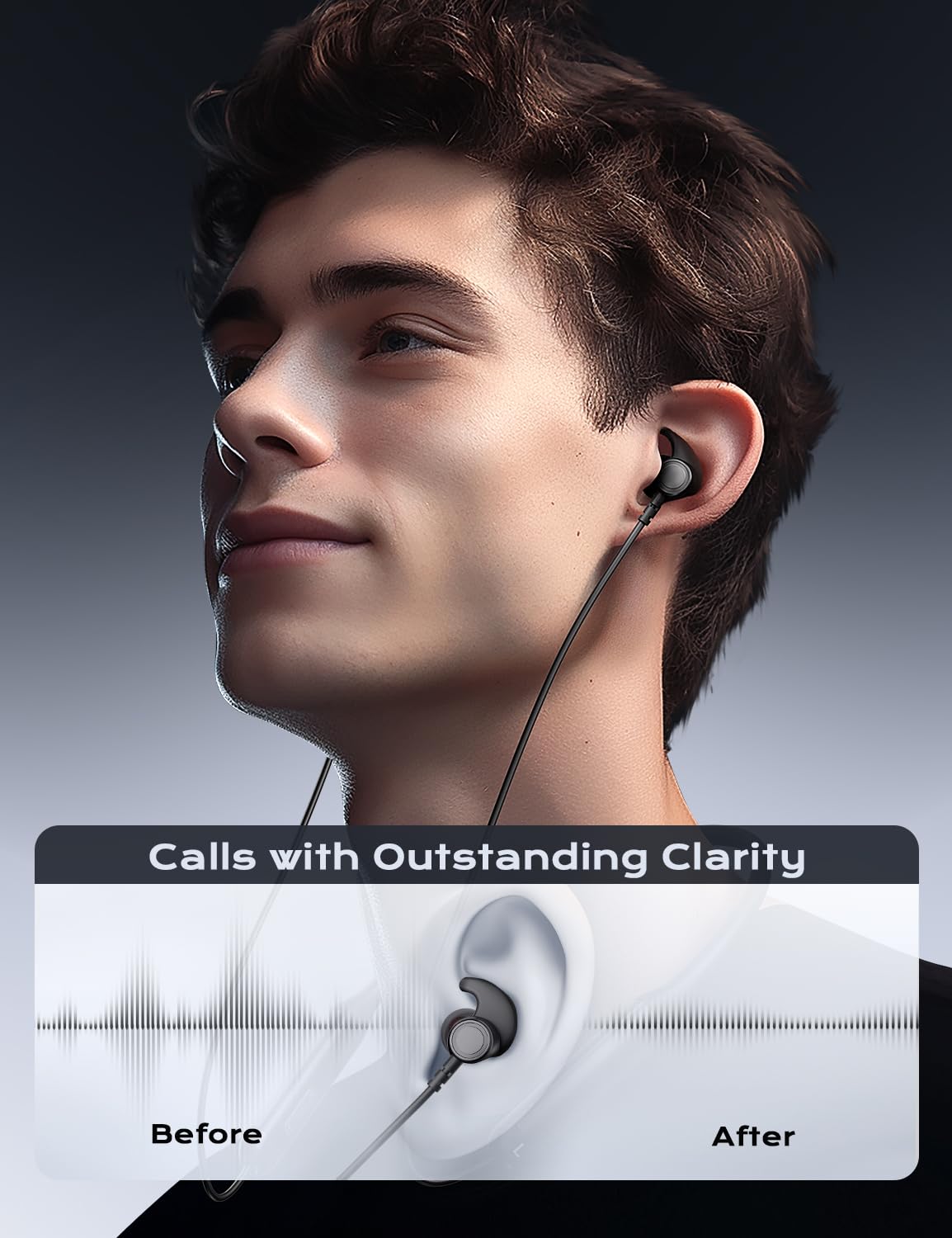 Wireless Bluetooth Headphones with 30 Hours Playtime