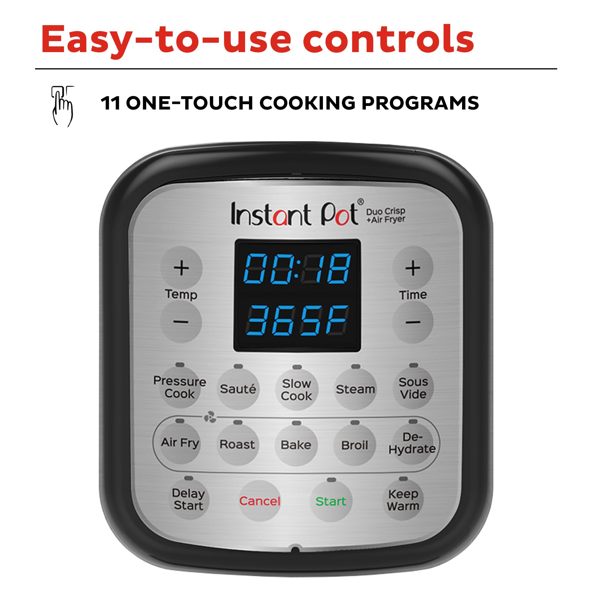 Instant Pot Duo Crisp 11 in 1 Pressure Cooker and Air Fryer