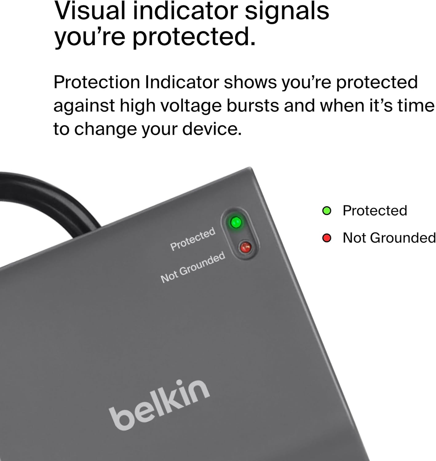 Belkin 12 Outlet Surge Protector Power Strip With 8ft Cable