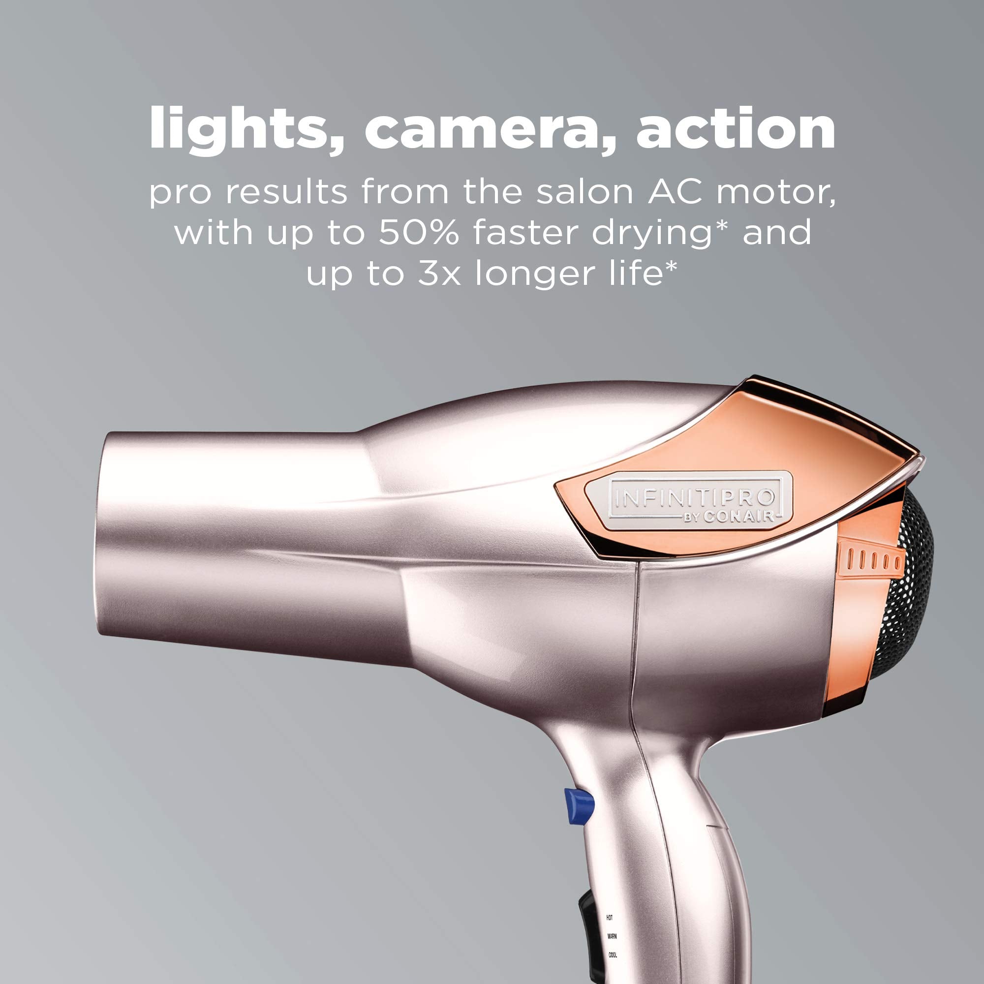 InfinitiPRO Hair Dryer With Diffuser For Faster Drying