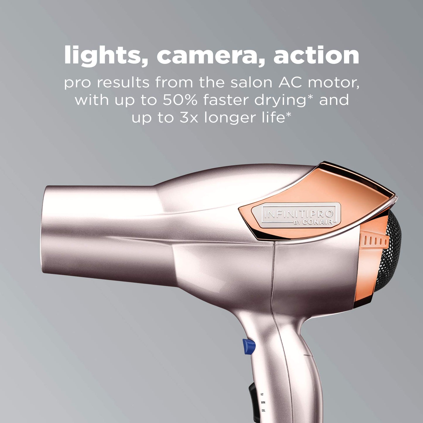 InfinitiPRO Hair Dryer With Diffuser For Faster Drying