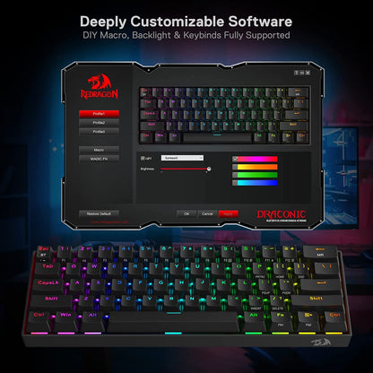 Redragon K530 Pro Wireless RGB Mechanical Keyboard