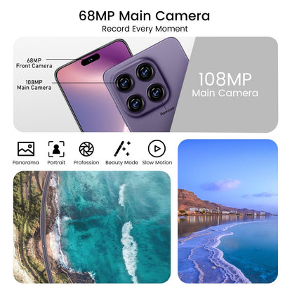 MMY 16PROMA X Unlocked Phone 6.99in HD Android 14 7000mAh 5G 16GB 512GB Deep Blue