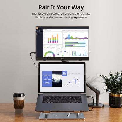 MNN 15.6 Inch Portable Monitor FHD 1080P IPS USB C HDMI