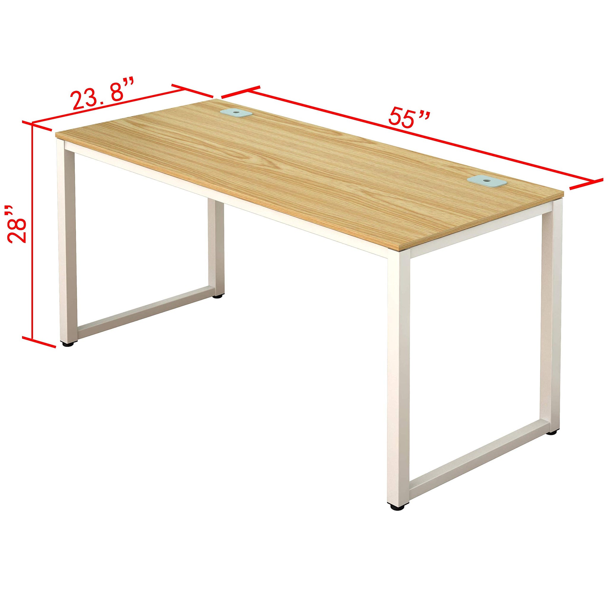 55 Inch Espresso Office Computer Desk for Professionals