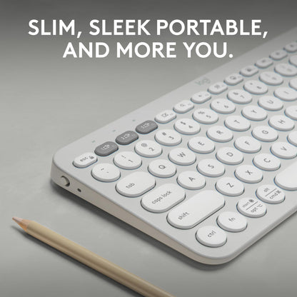Logitech Pebble K380s Bluetooth Keyboard Slim Portable Design