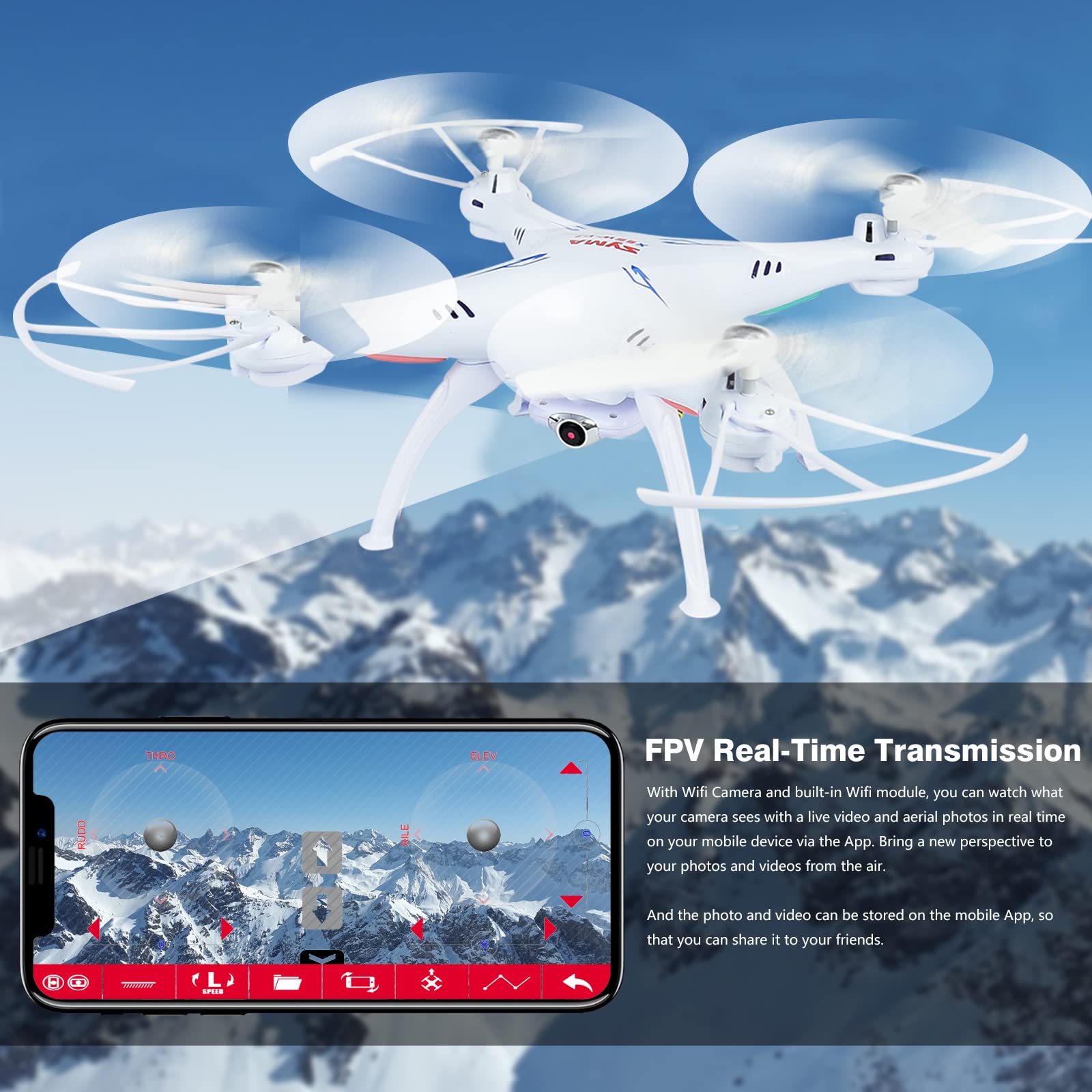 Cheerwing Syma X5SW V3 Drone with 720P Camera