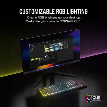 Corsair K55 RGB Pro Gaming Keyboard with Macro Keys