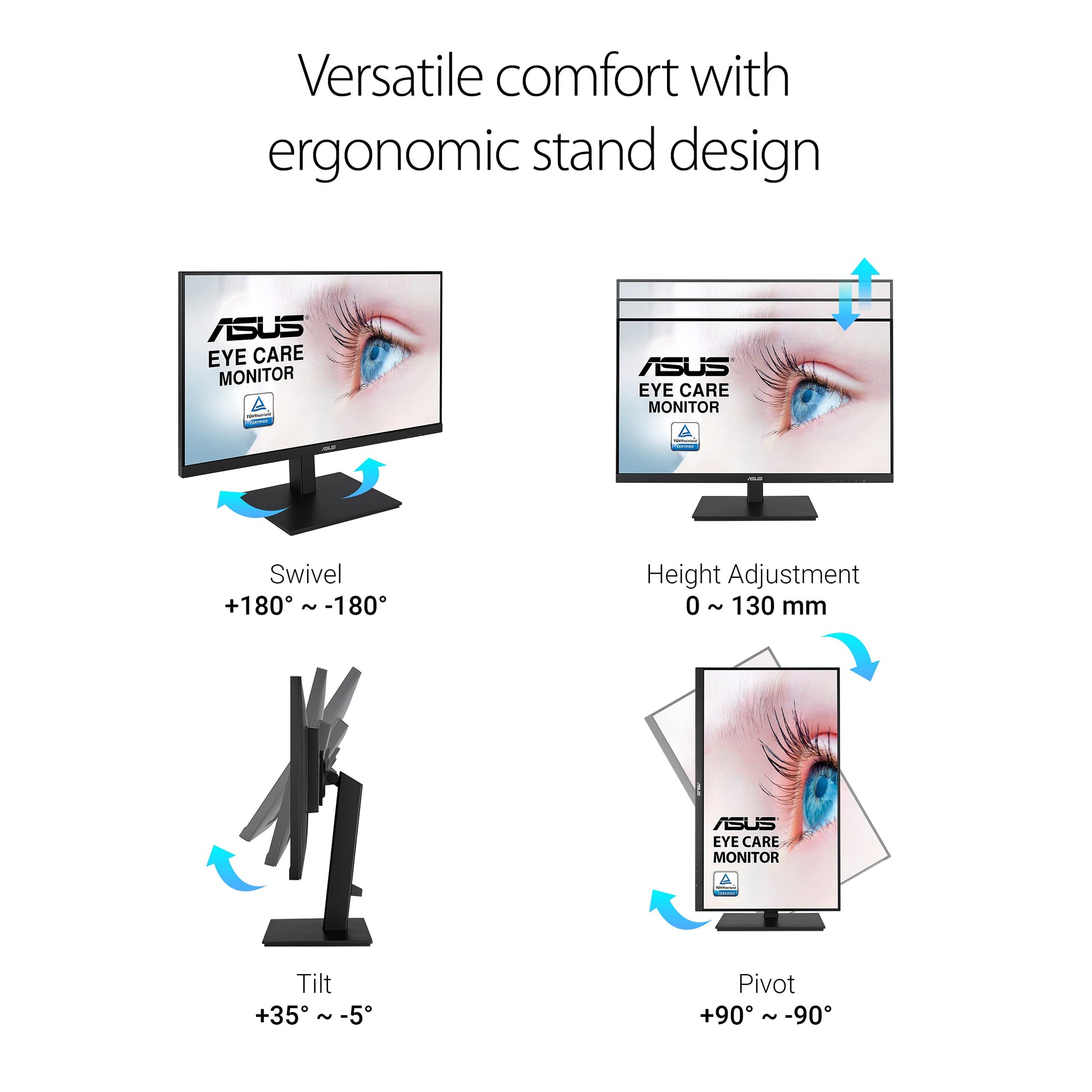 ASUS 24 Inch Full HD Eye Care Monitor with 120Hz Refresh Rate