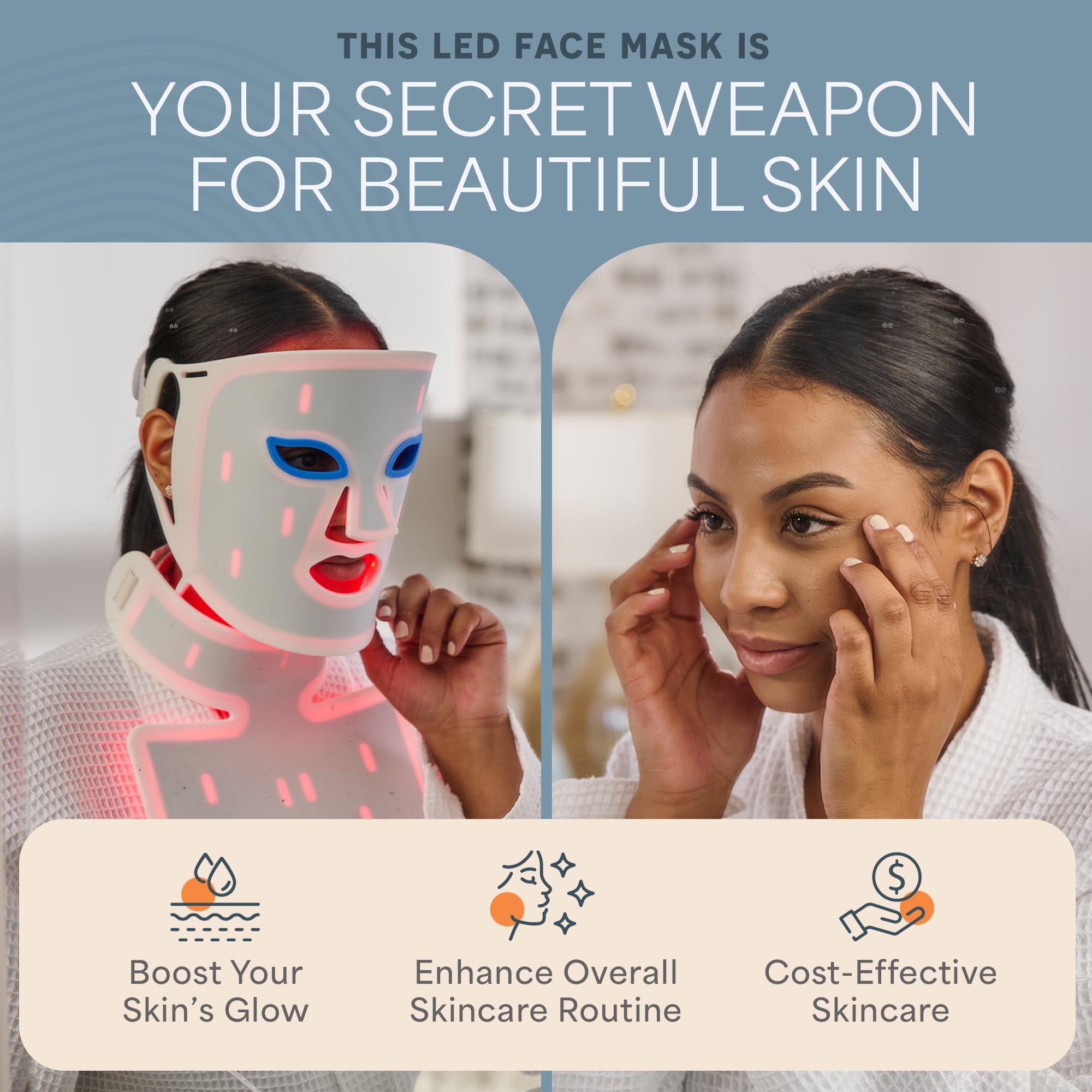 Red Light Therapy Face Mask for Youthful Skin
