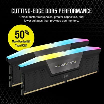 Corsair Vengeance RGB DDR5 RAM 32GB High Speed Memory