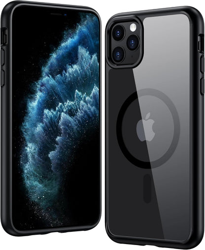 FNTCASE IPhone 16 Case Clear Magnetic MagSafe Screen Protector Drop Proof Rugged