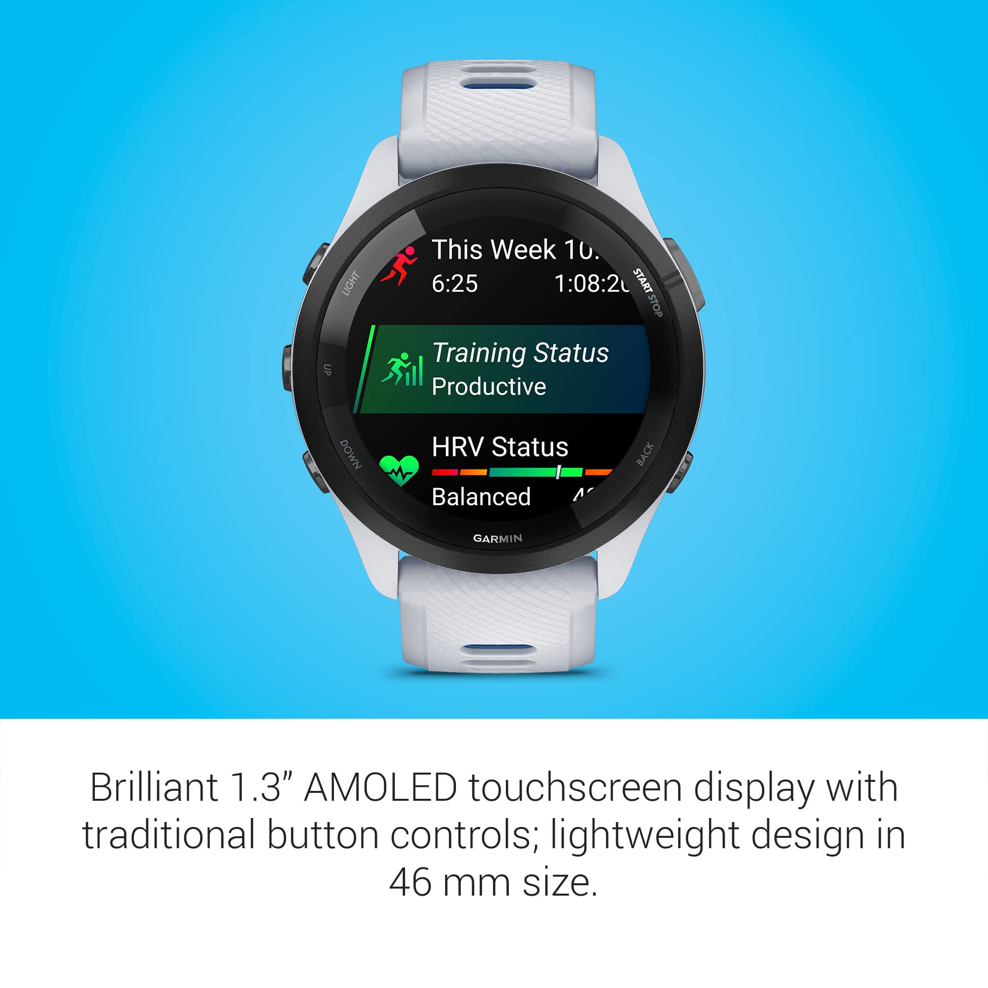 Garmin Forerunner 265 Running Watch With Training Insights