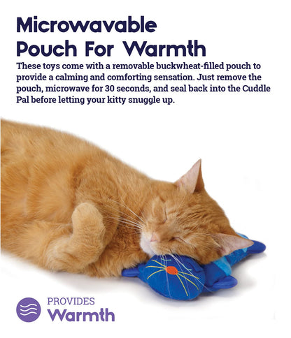 Calming Cat Toy with Purring Sound for Stress Relief