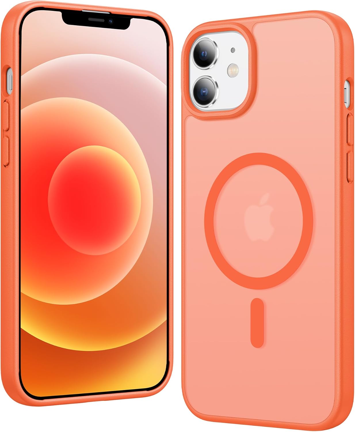 FNTCASE IPhone 16 Case Clear Magnetic MagSafe Screen Protector Drop Proof Rugged