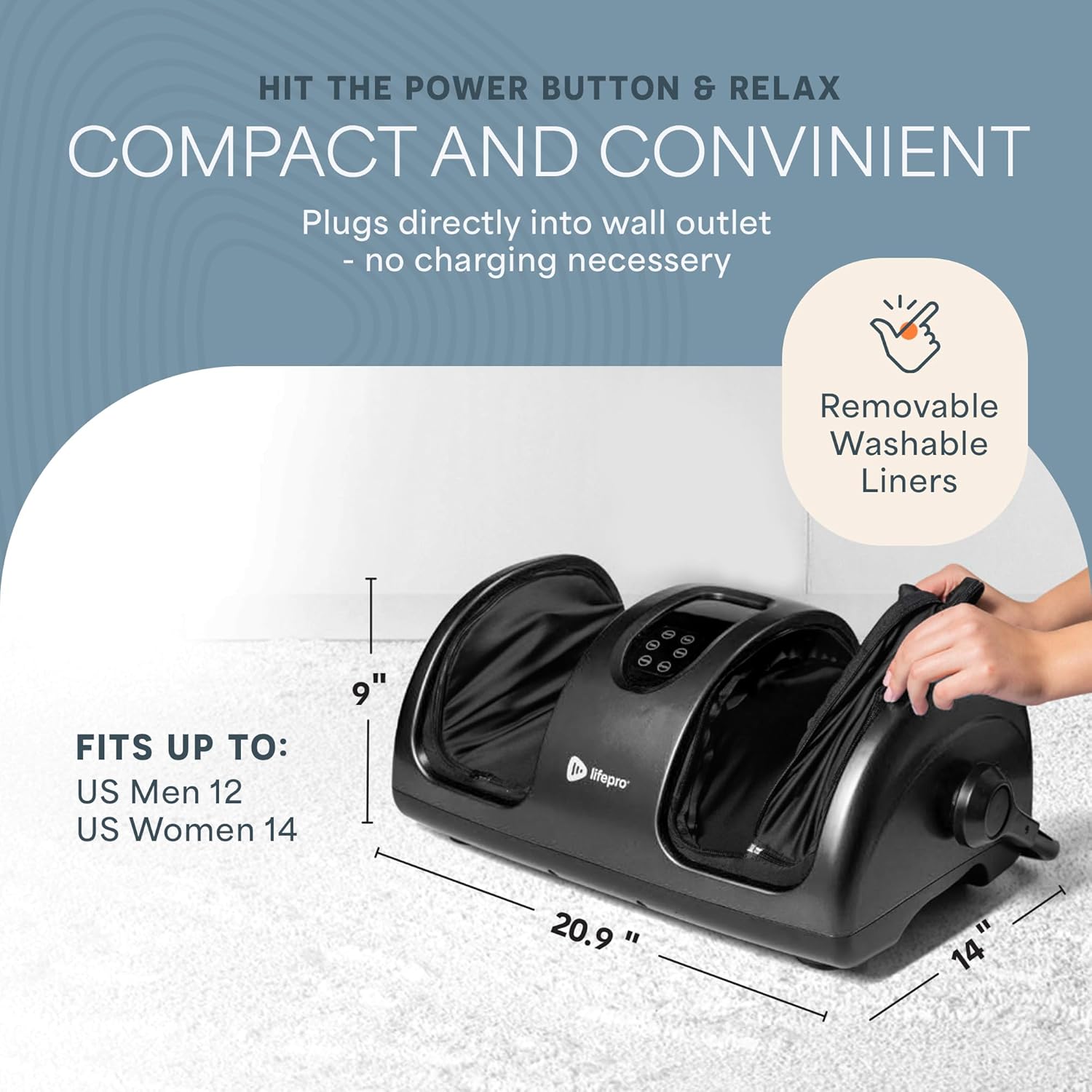LifePro Shiatsu Foot Massager with Heat for Ultimate Relaxation