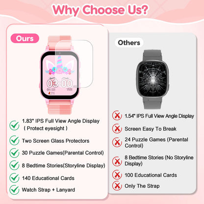 Kids Smartwatch With Educational Games And Camera HD