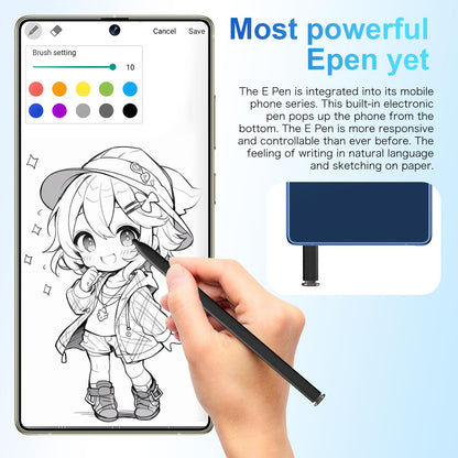 MMY I25 Ultra Unlocked Phone Built In Pen 6.99in 16GB 512GB Android 14 5G Green