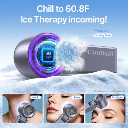 Handheld Portable Fan Ice Cooler 20000 RPM Turbo Purple
