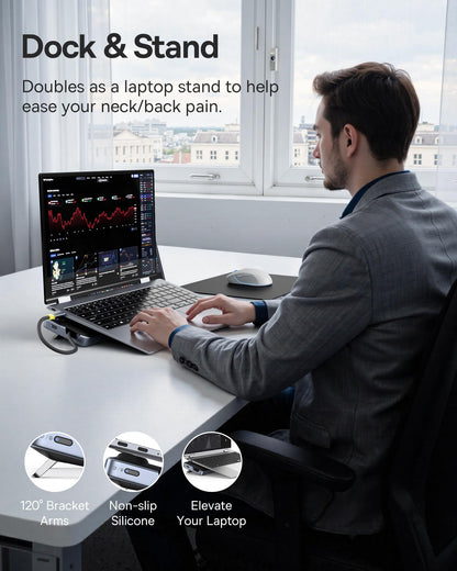 Baseus 4K Multiport Docking Station Dual HDMI DP USB Hub PD