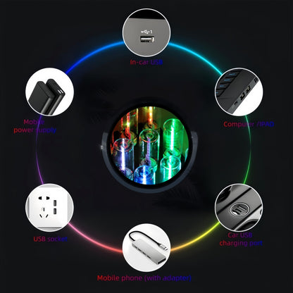 Retro Car Lamp Touch USB LED Night Light Ambient Decor Desk