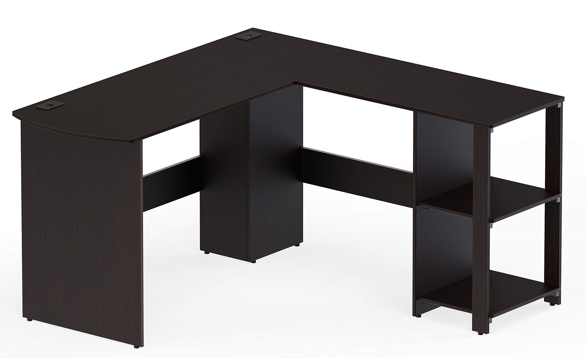 L Shaped Home Office Desk with Storage Solutions