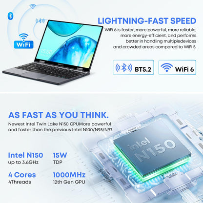 CHUWI Minibook X 2 in 1 Laptop with Touchscreen