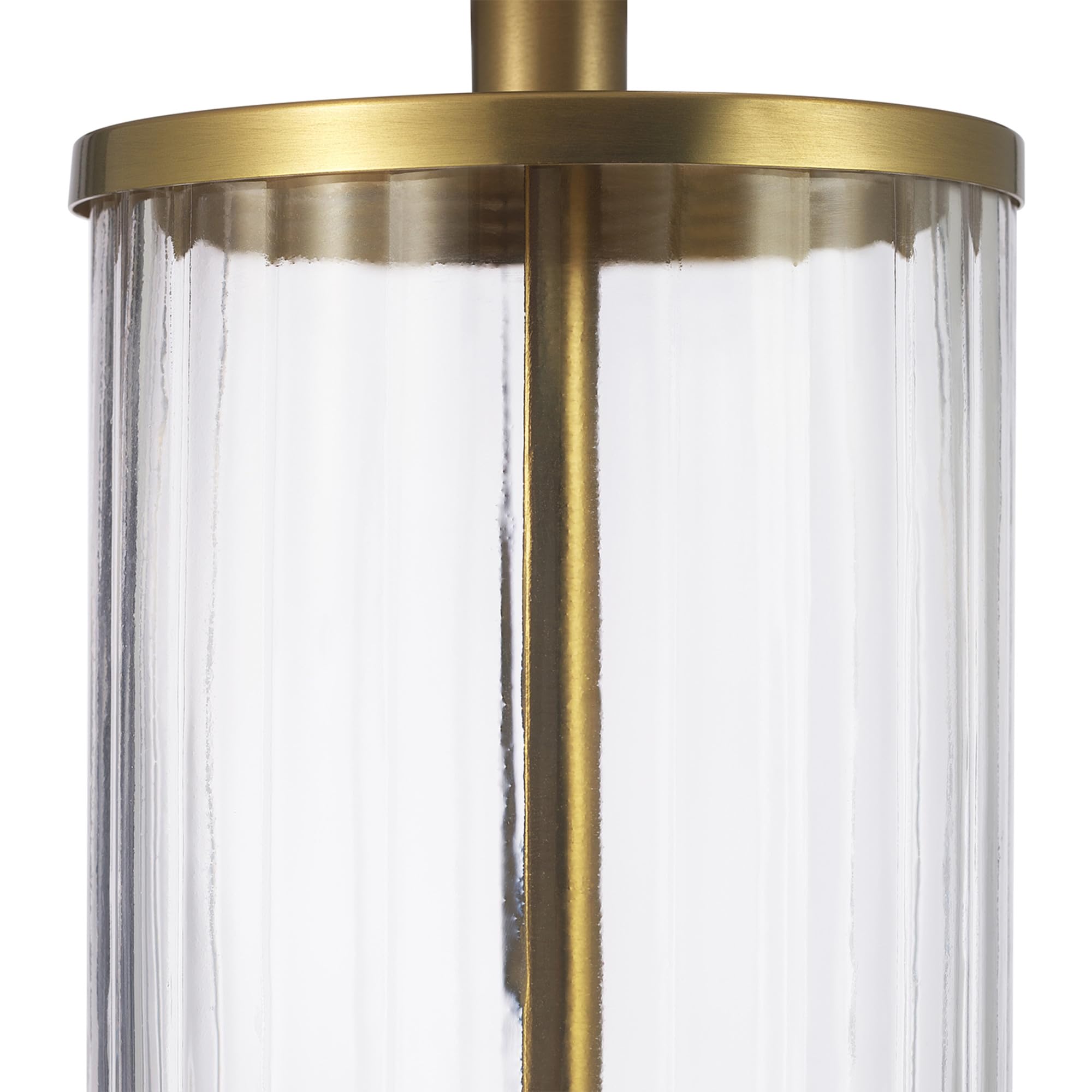 Maya 21 Inch Clear Glass Fillable Table Lamp