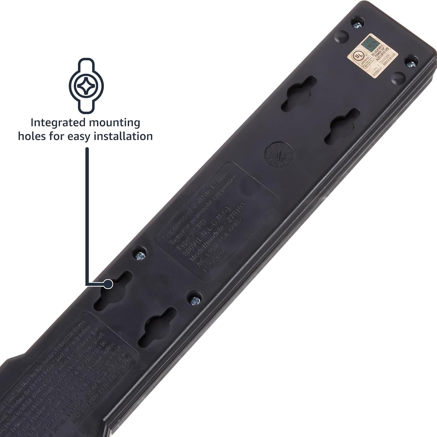 Amazon Basics Surge Protector Power Strip With LED Indicator