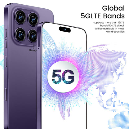 MMY 16PROMA X Unlocked Phone 6.99in HD Android 14 7000mAh 5G 16GB 512GB Deep Blue