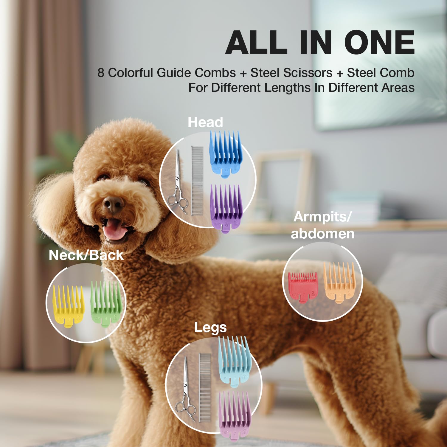 Professional Dog Clippers for Thick Coats Low Noise Operation