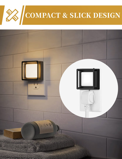 DORESshop LED Night Light 2 Pack Dusk to Dawn Dimmable