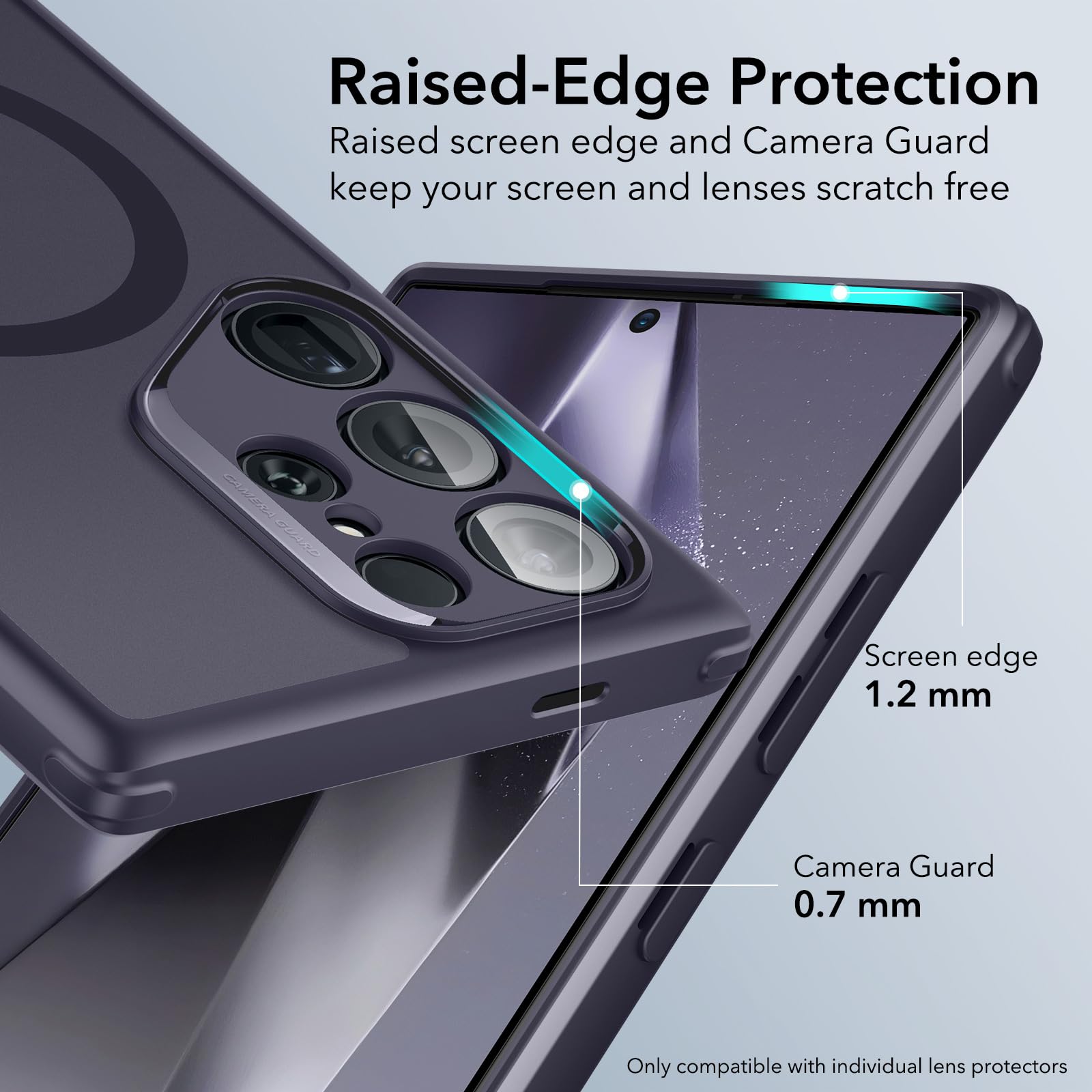ESR Clear Black Case for Samsung Galaxy S25 Ultra