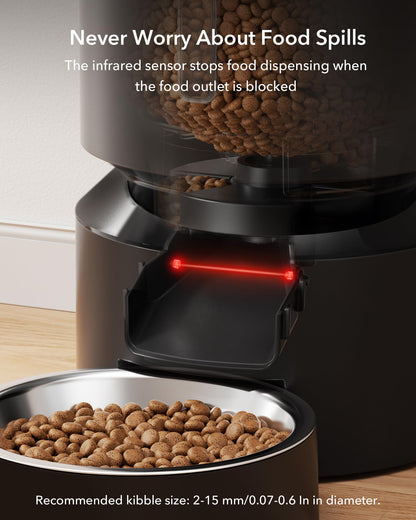 Automatic Cat Feeder with Freshness Preservation and Timed Meals