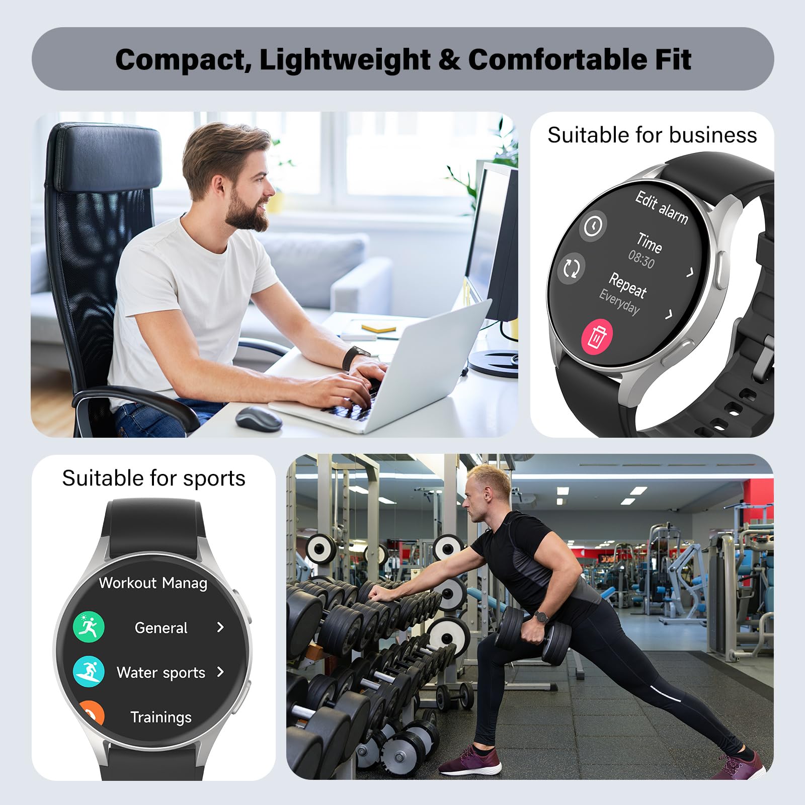 Smart Watch For Women With Alexa Health Tracking AMOLED
