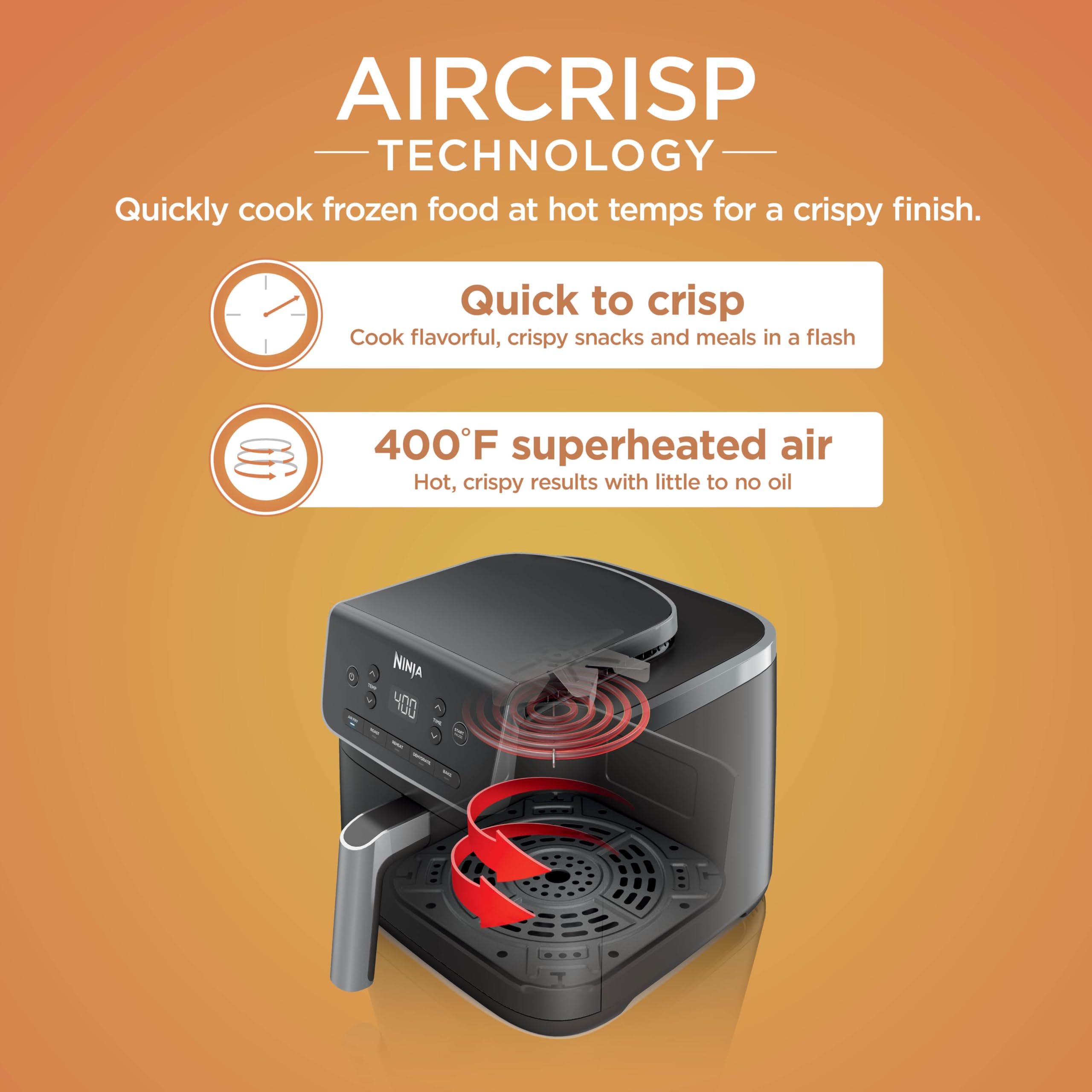 Ninja Air Fryer Pro 4 in 1 with Healthy Crisping Technology