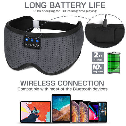 Sleep Headphones Bluetooth Eye Mask for Side Sleepers