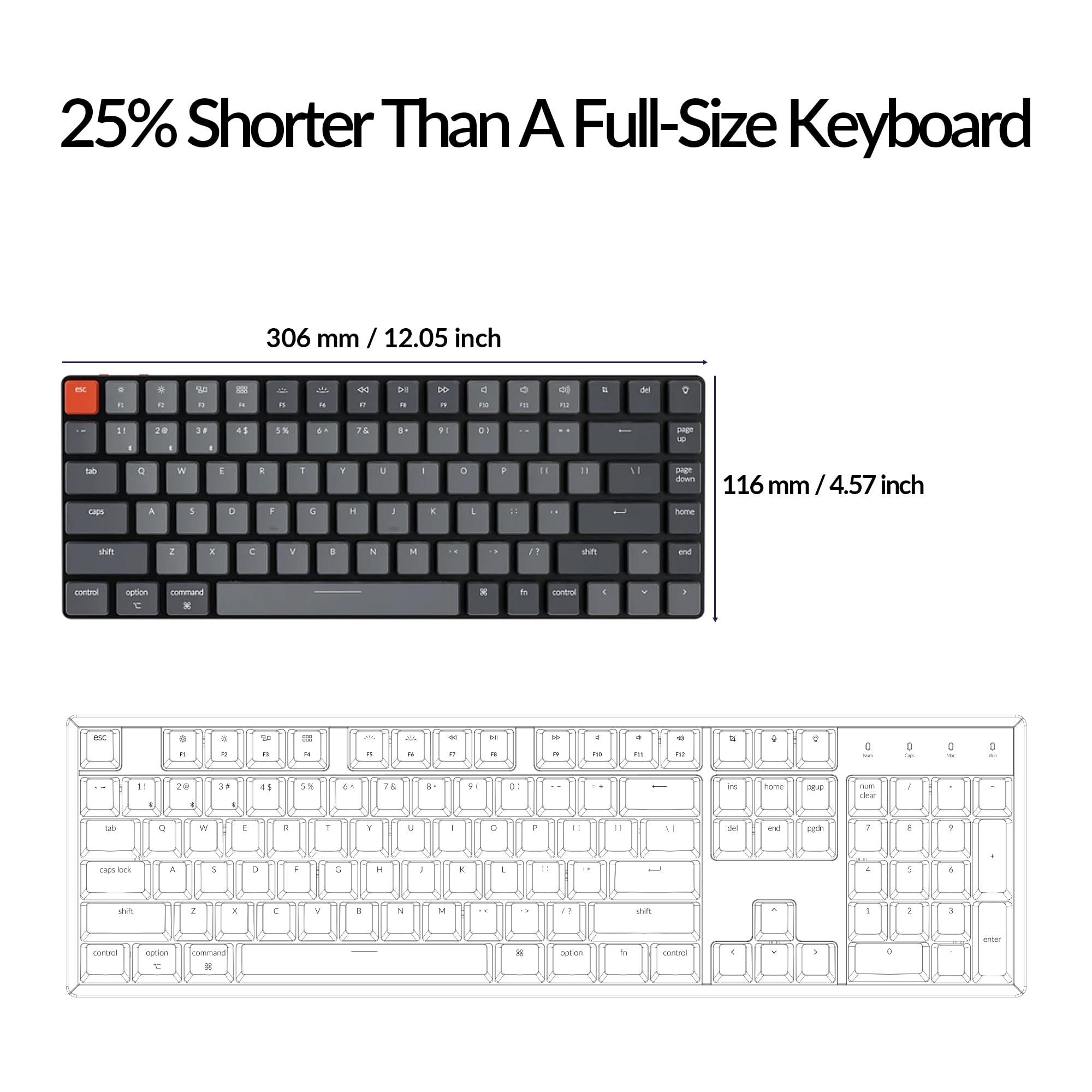 Keychron K3 Ultra Slim Wireless Mechanical Keyboard