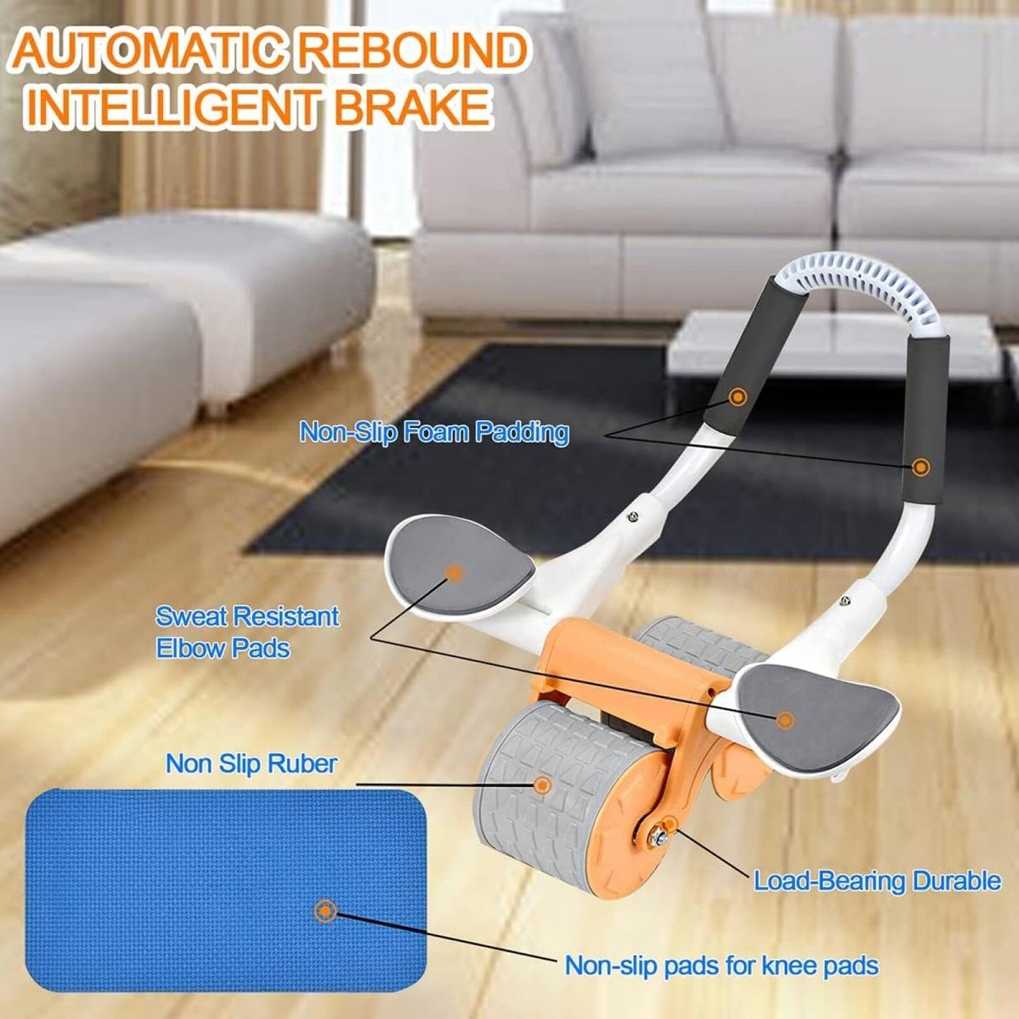 2025 Ab Roller Wheel With Knee Mat And Timer For Ab Workouts