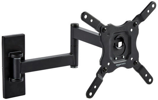 Amazon Basics Full Motion Wall Mount for 26 to 55 TVs Black