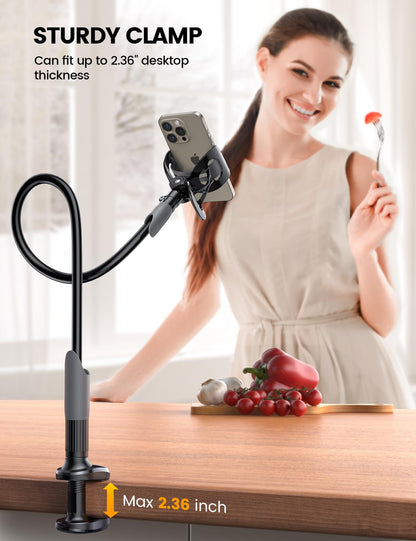 Lamicall Gooseneck Phone Holder for Bed Overhead Mount